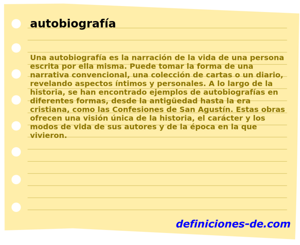 autobiografa 