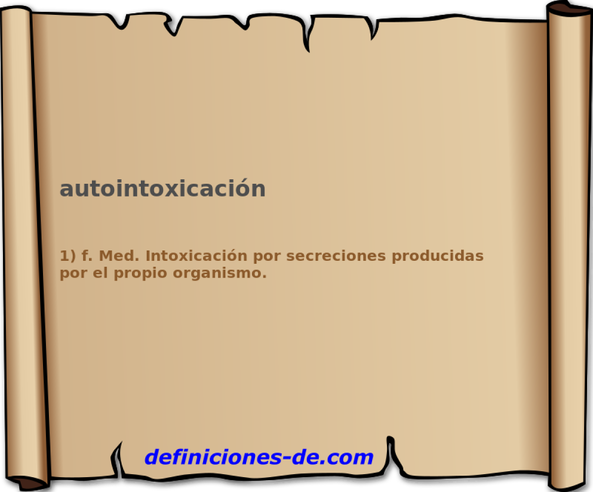 autointoxicacin 