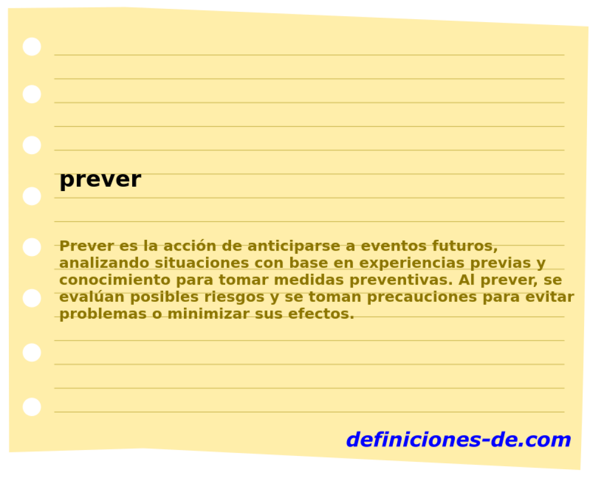 prever 