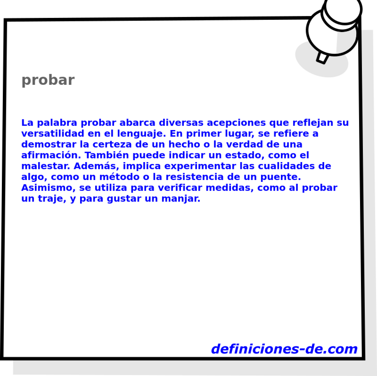 probar 