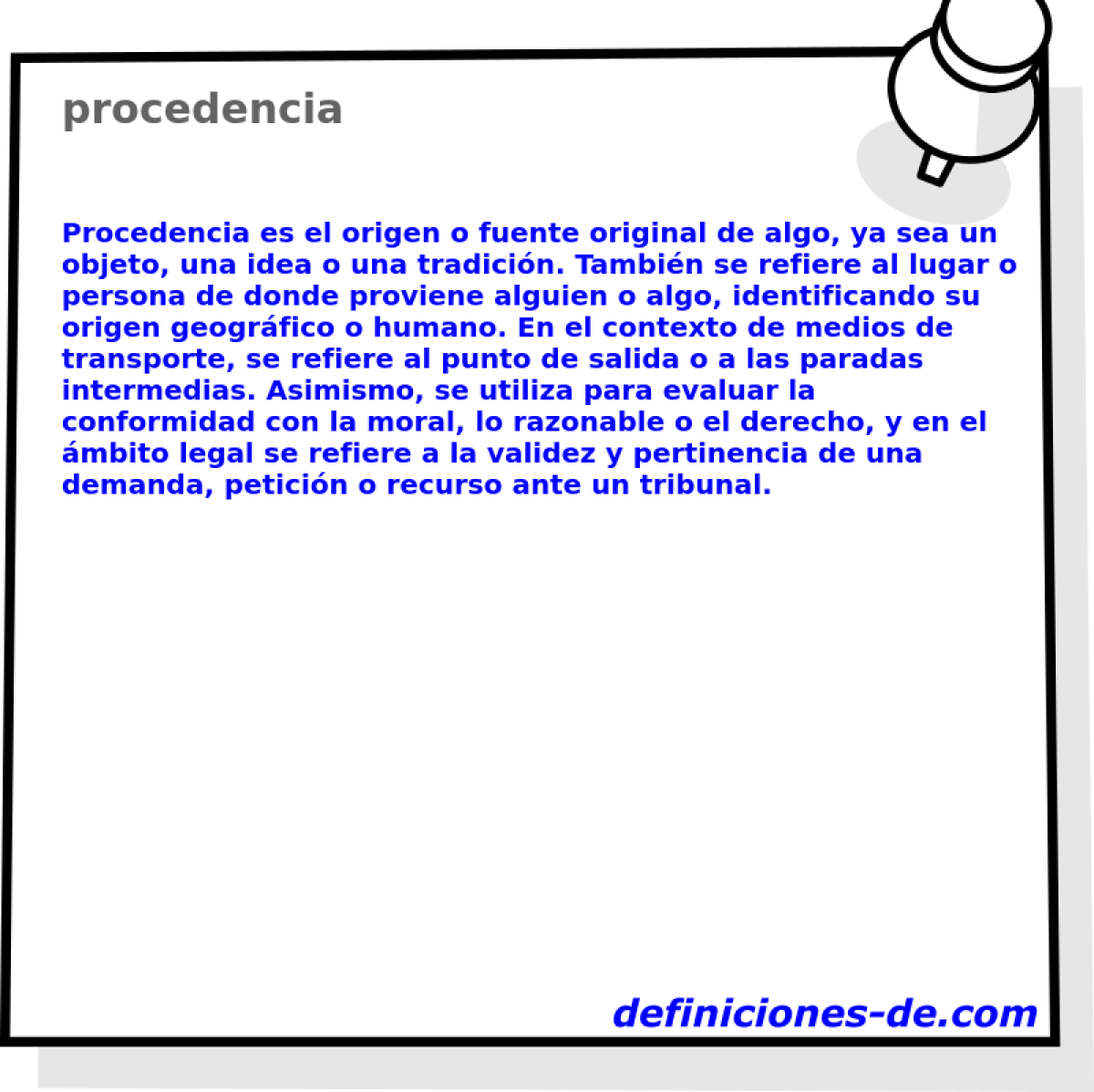 procedencia 