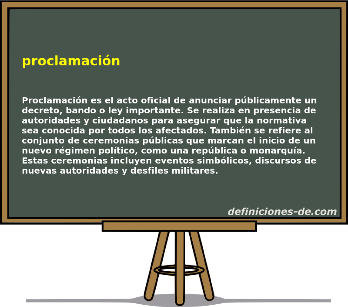 proclamacin 