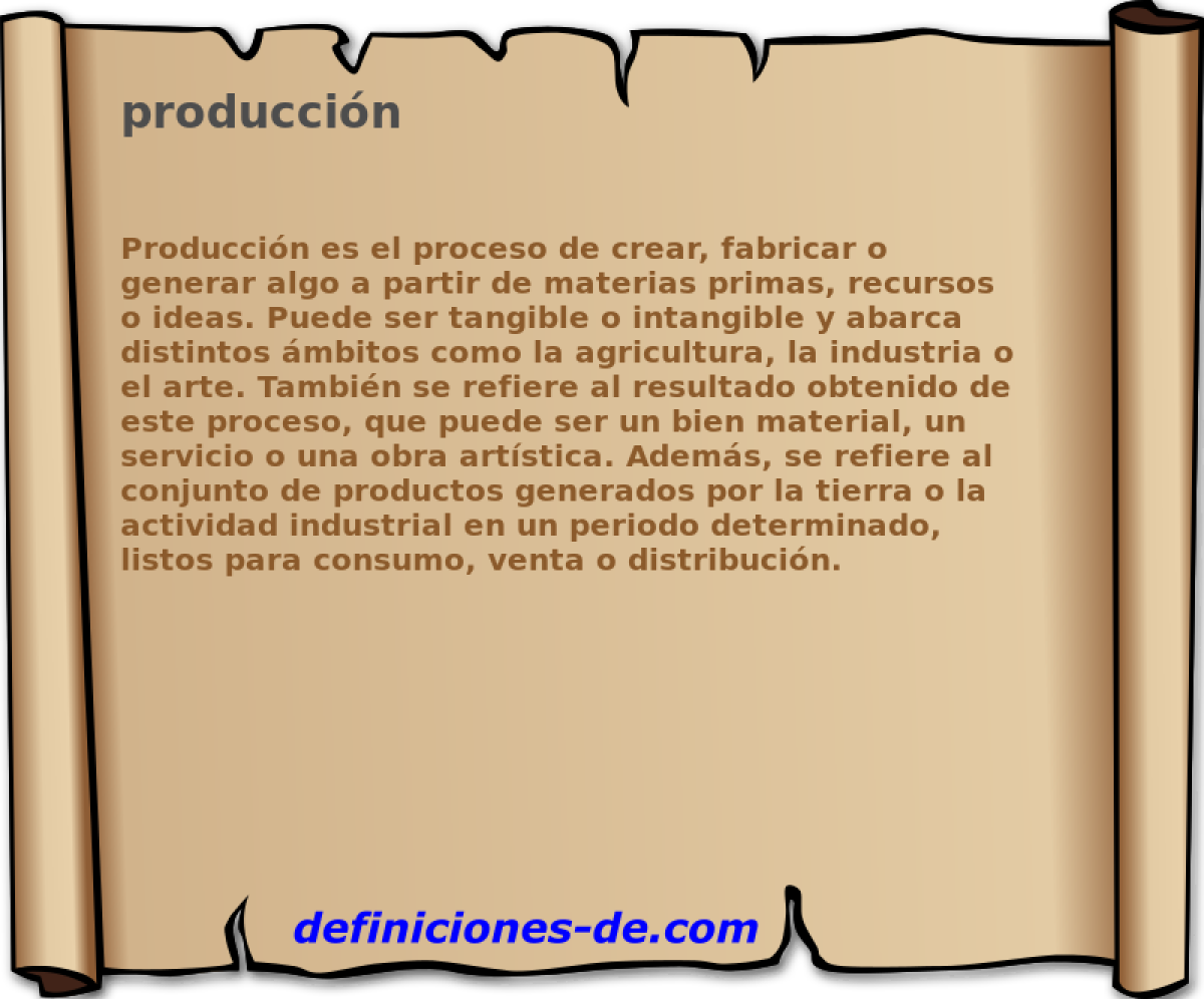 produccin 
