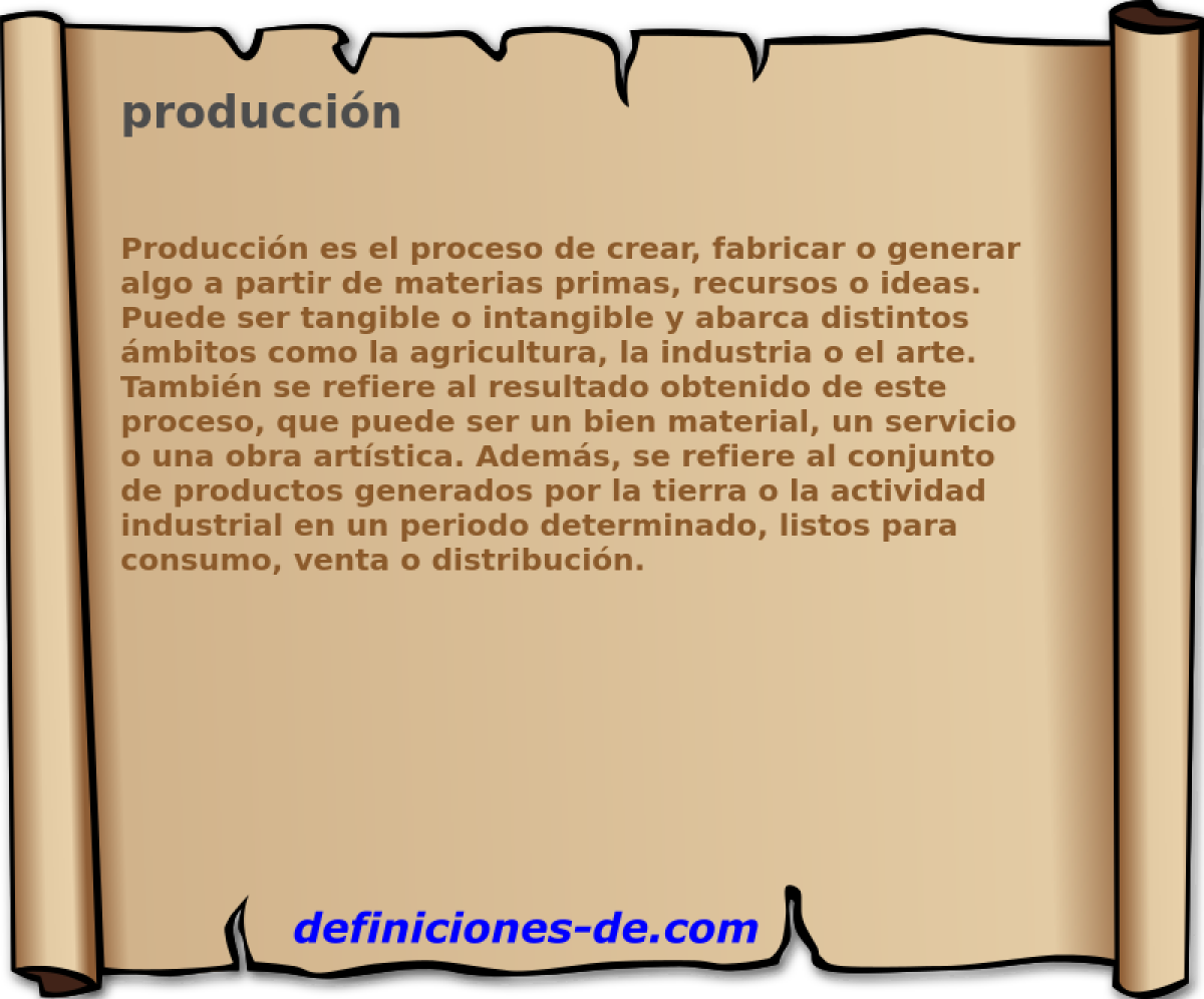 produccin 