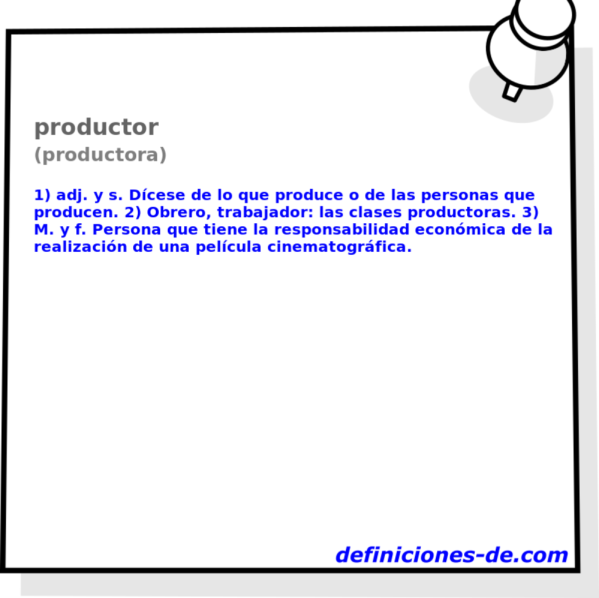 productor (productora)