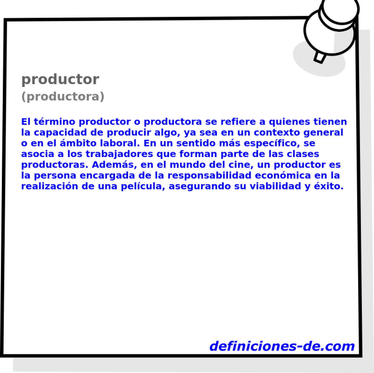 productor (productora)