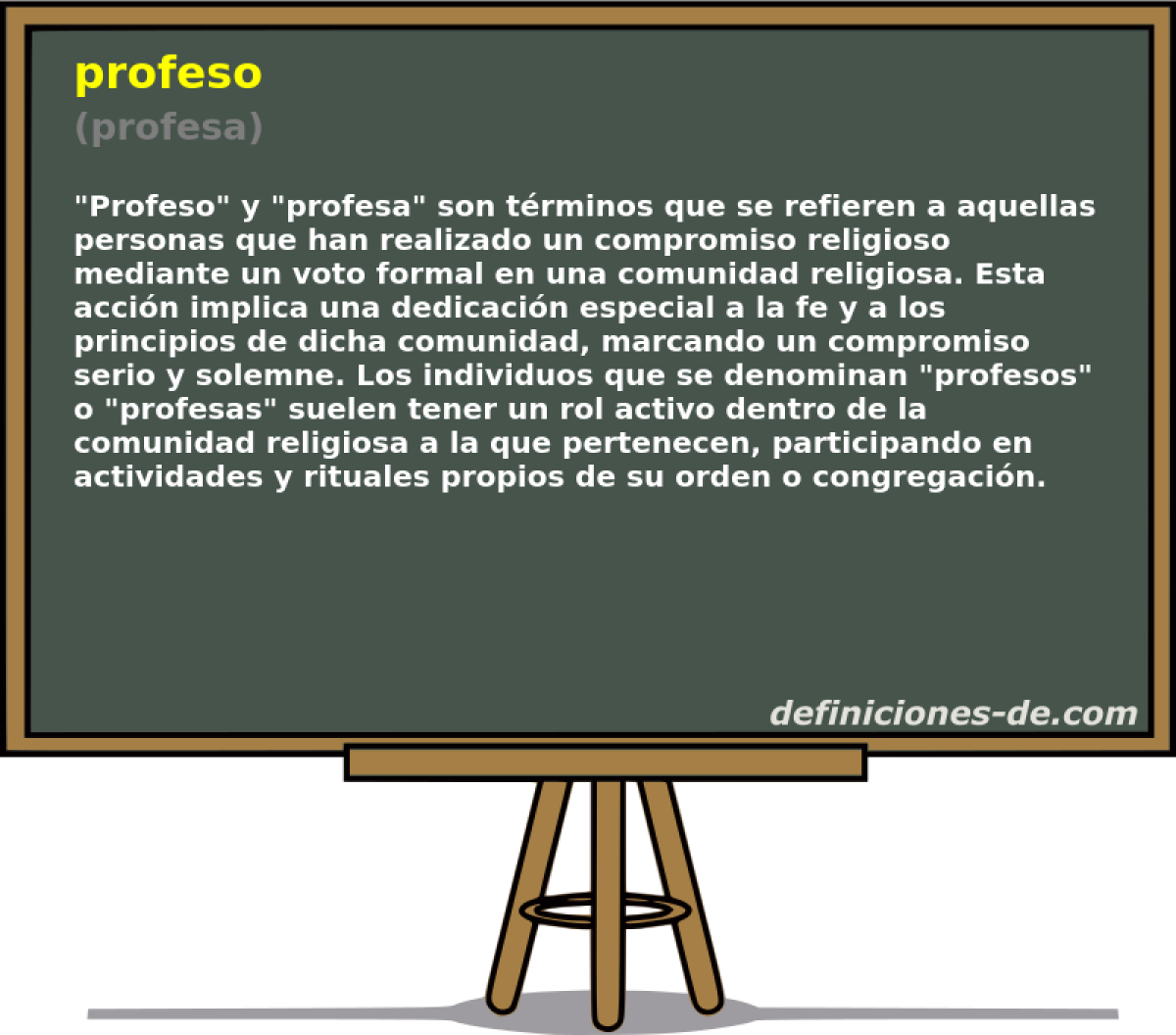 profeso (profesa)