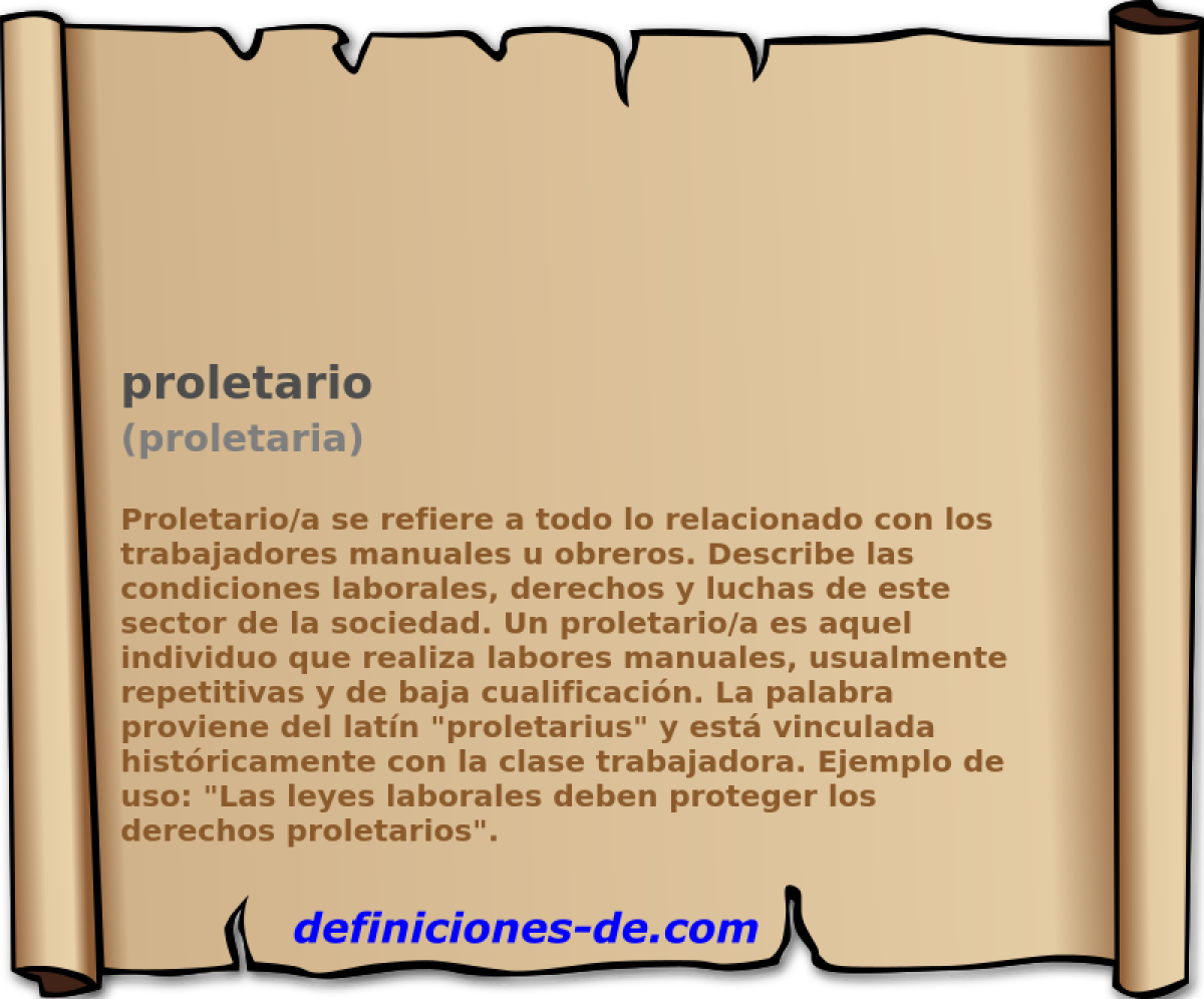 proletario (proletaria)