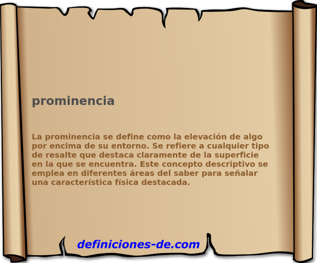 prominencia 