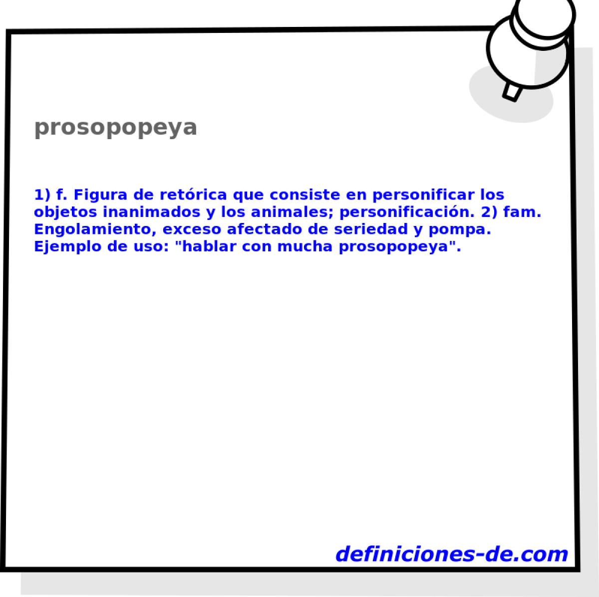 prosopopeya 