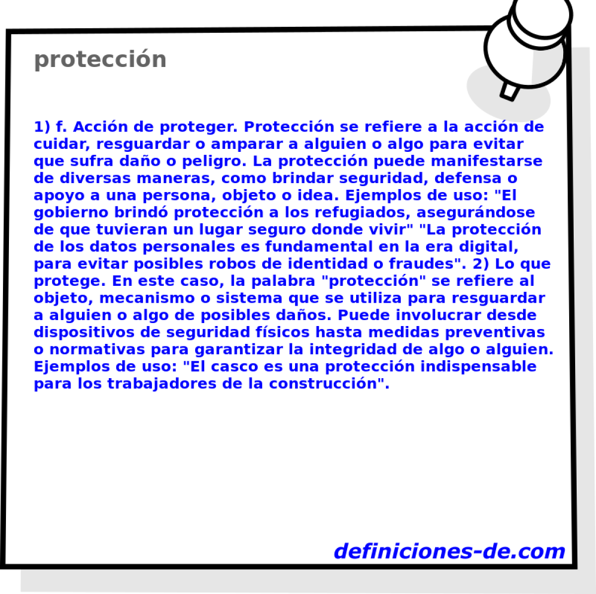 protección 