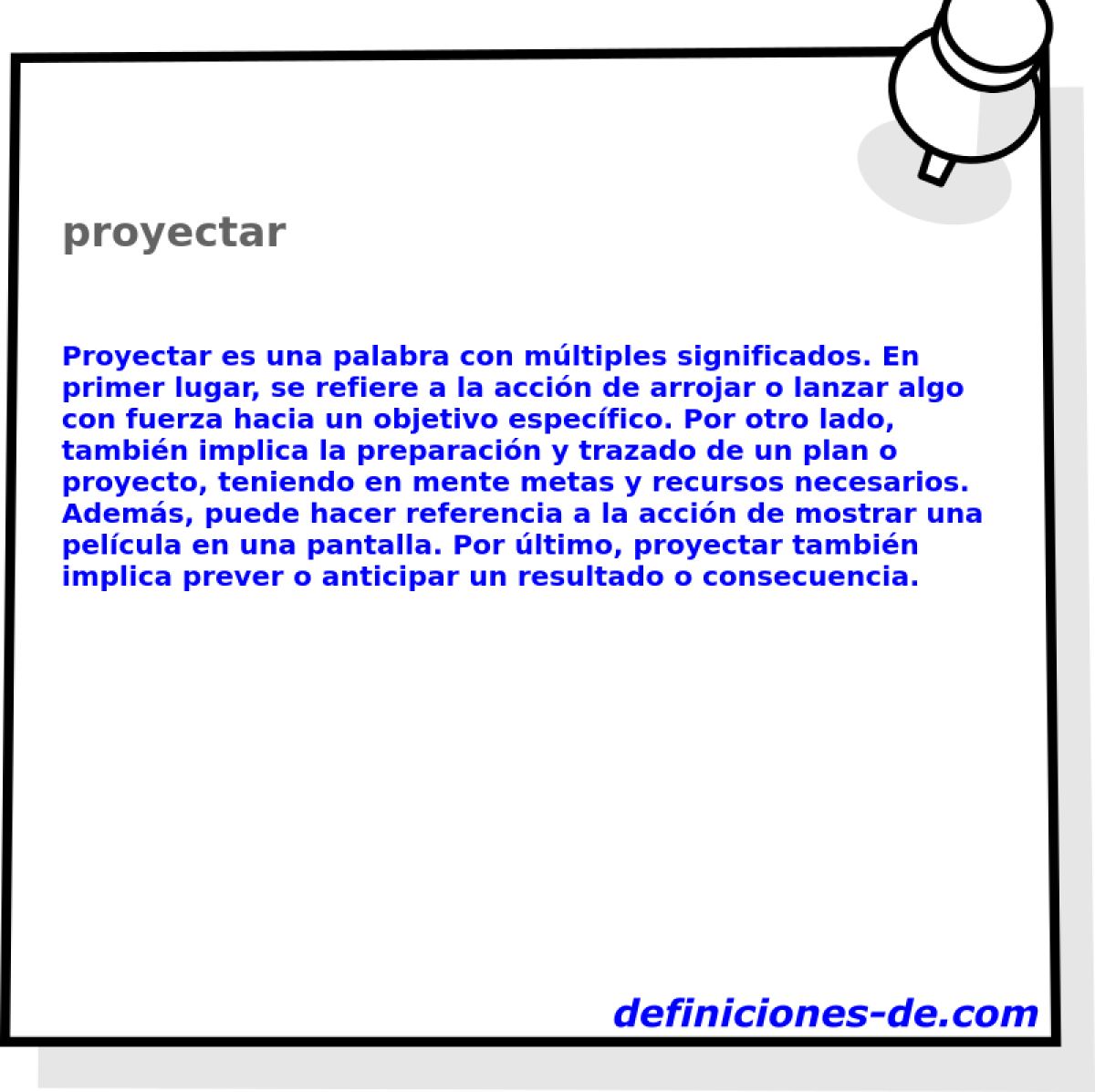 proyectar 