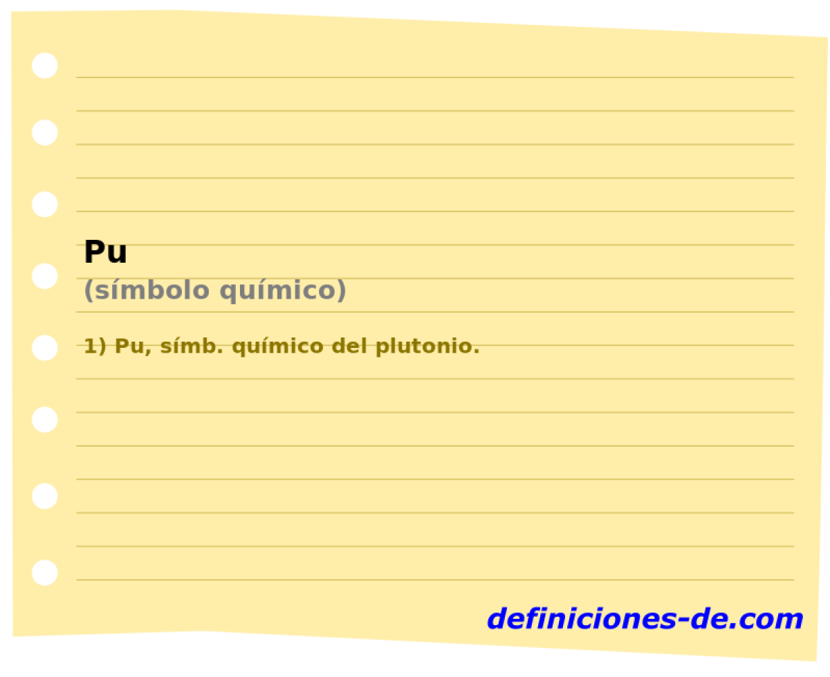 Pu (smbolo qumico)