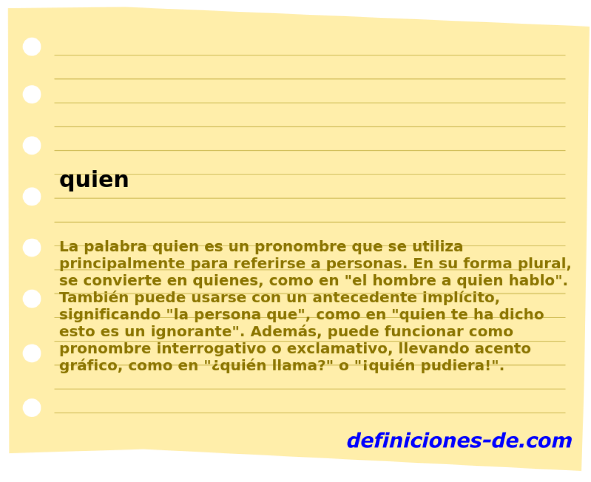 quien 