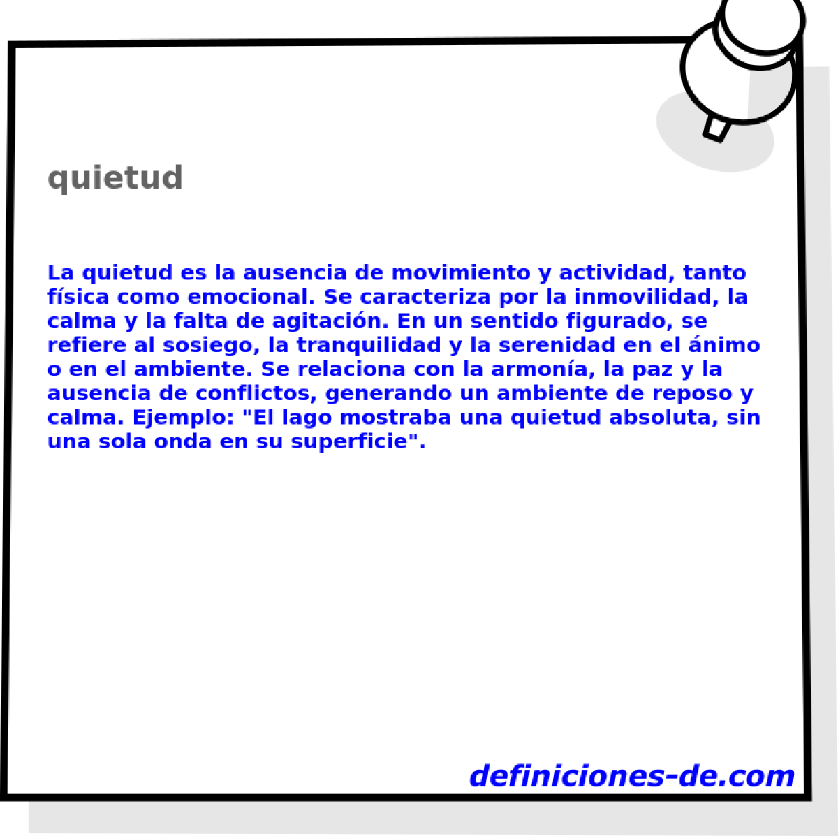 quietud 