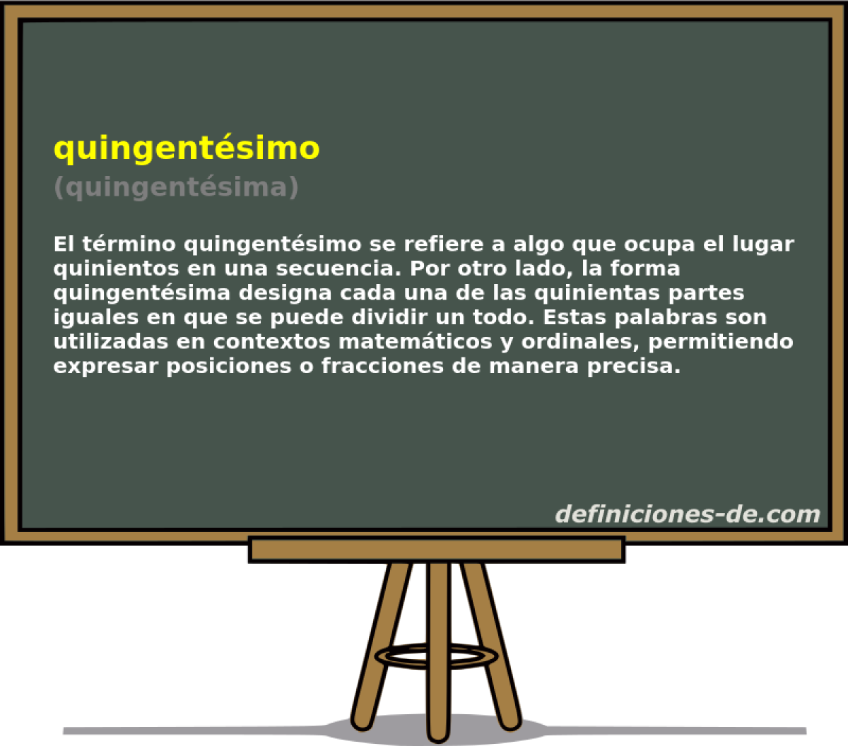 quingentsimo (quingentsima)