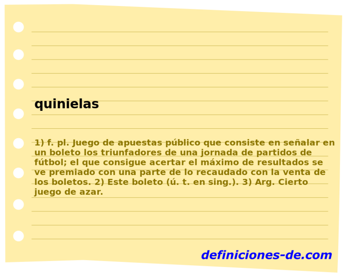 quinielas 