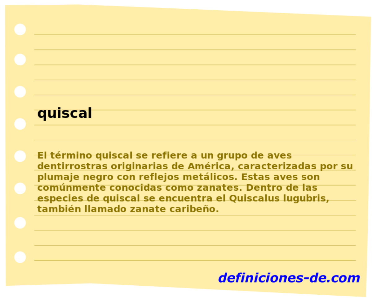 quiscal 