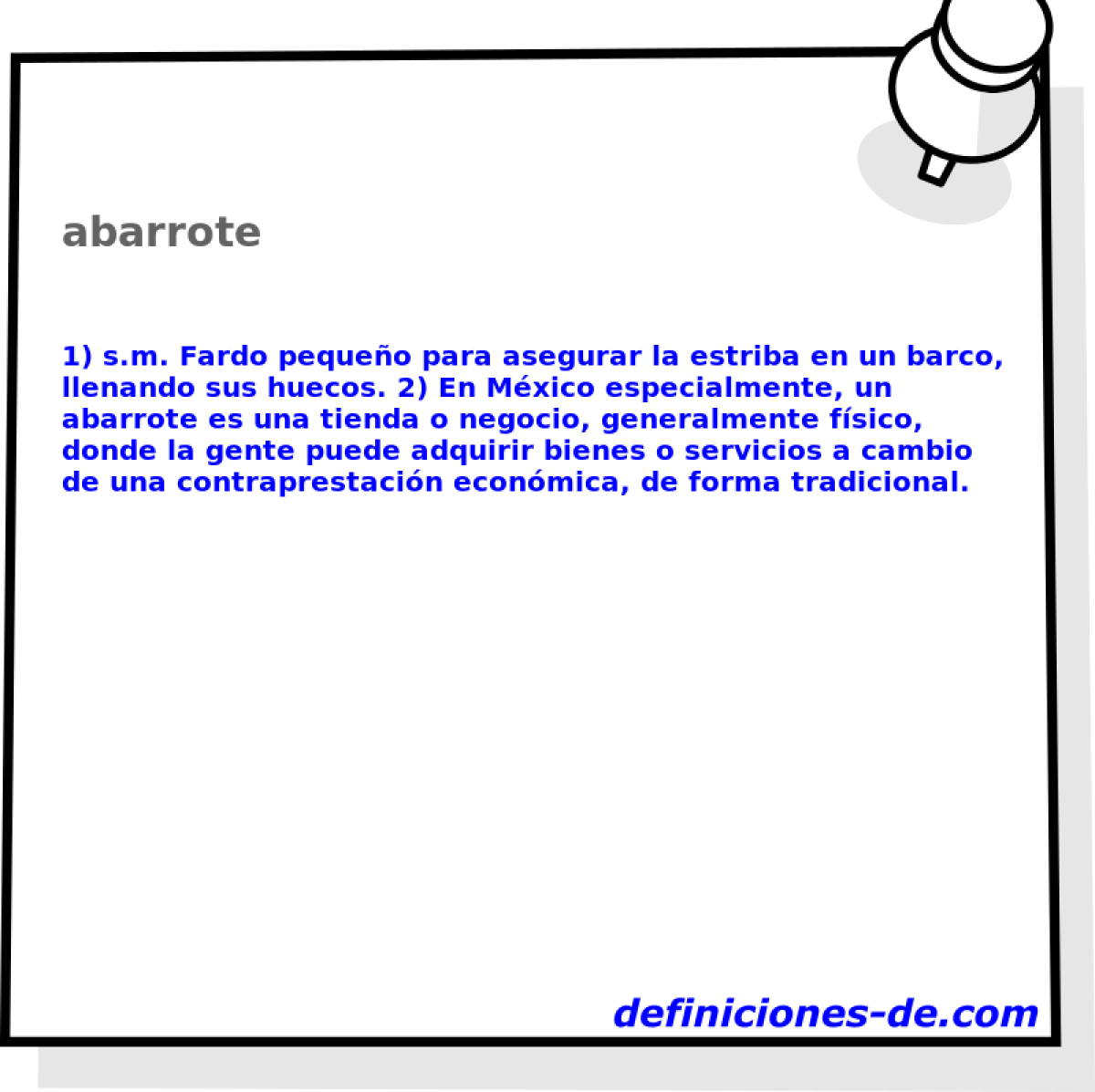 abarrote 