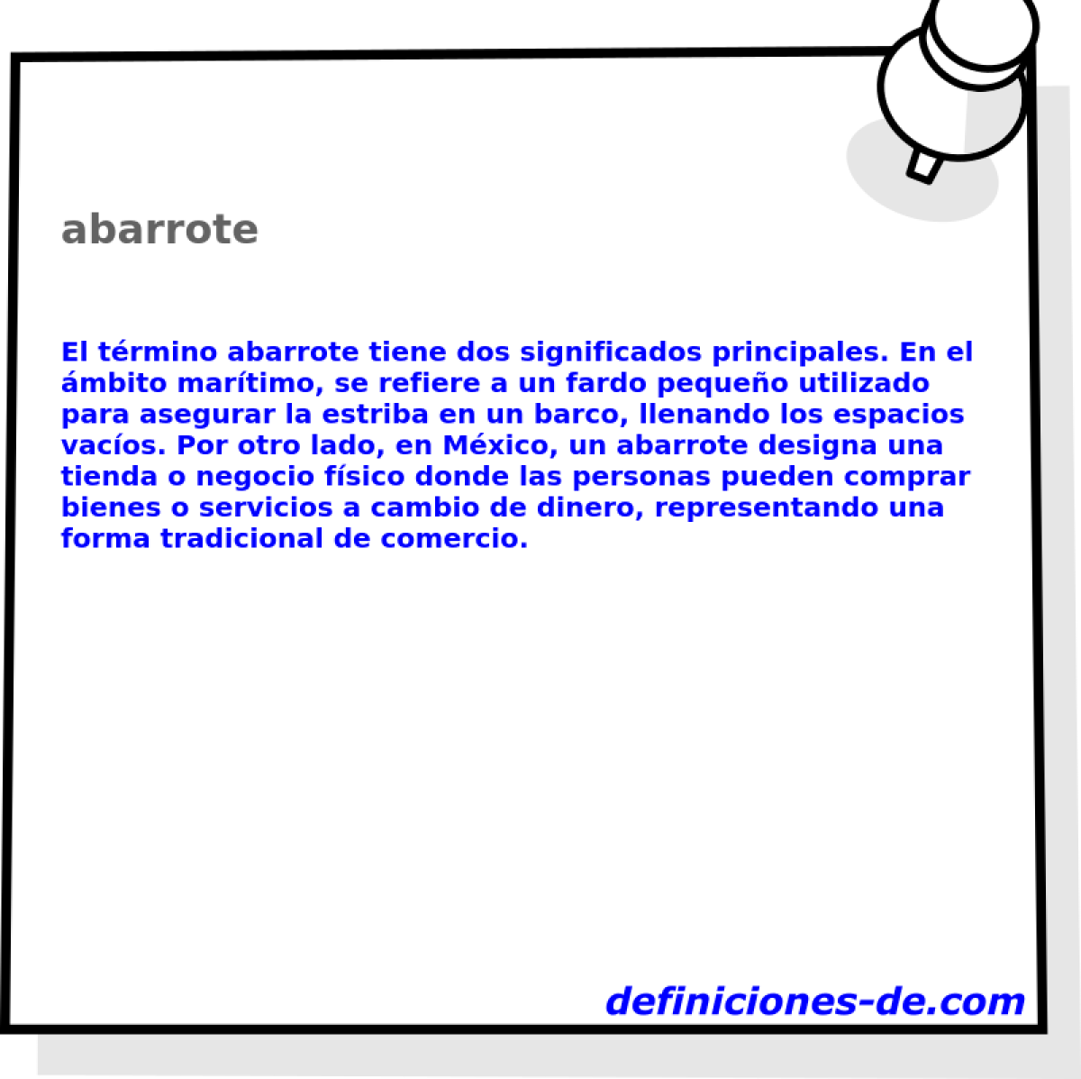 abarrote 