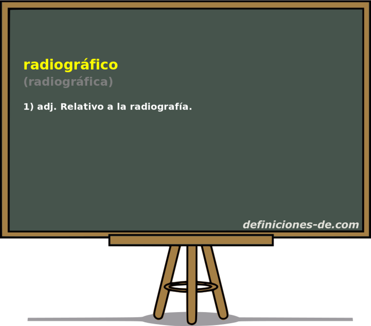 radiogrfico (radiogrfica)