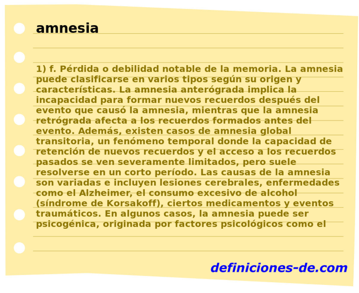 amnesia 