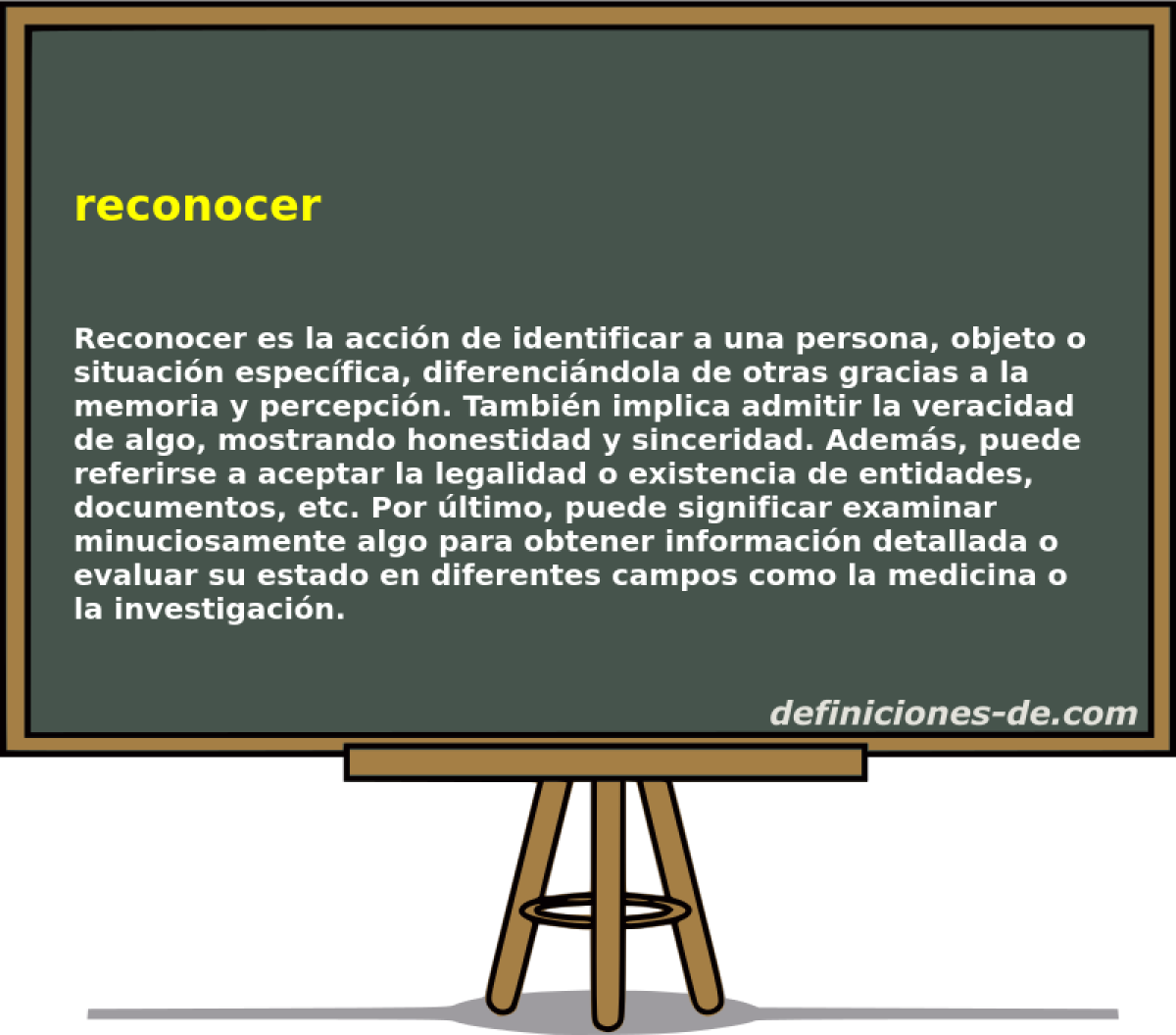 reconocer 