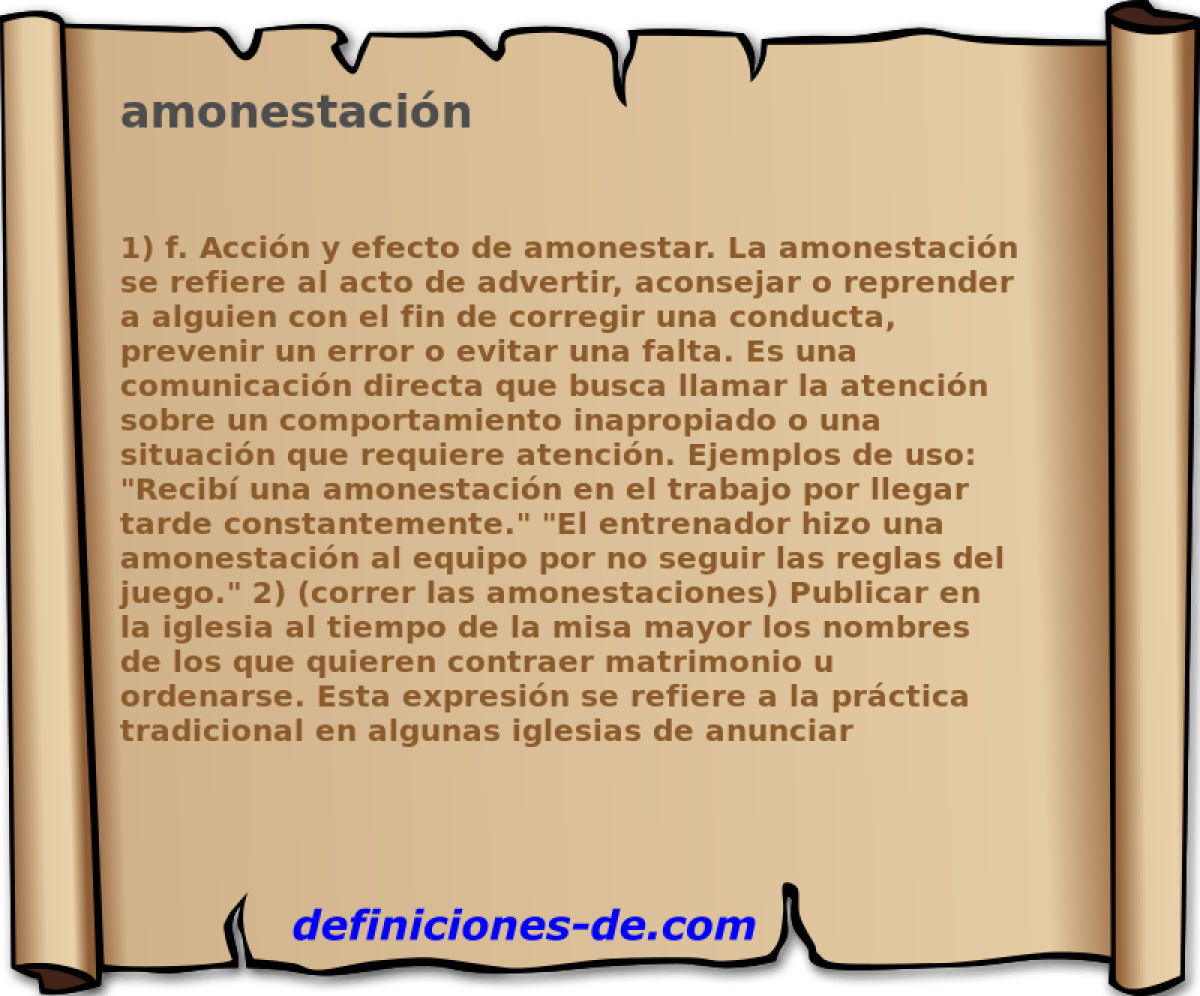 amonestacin 