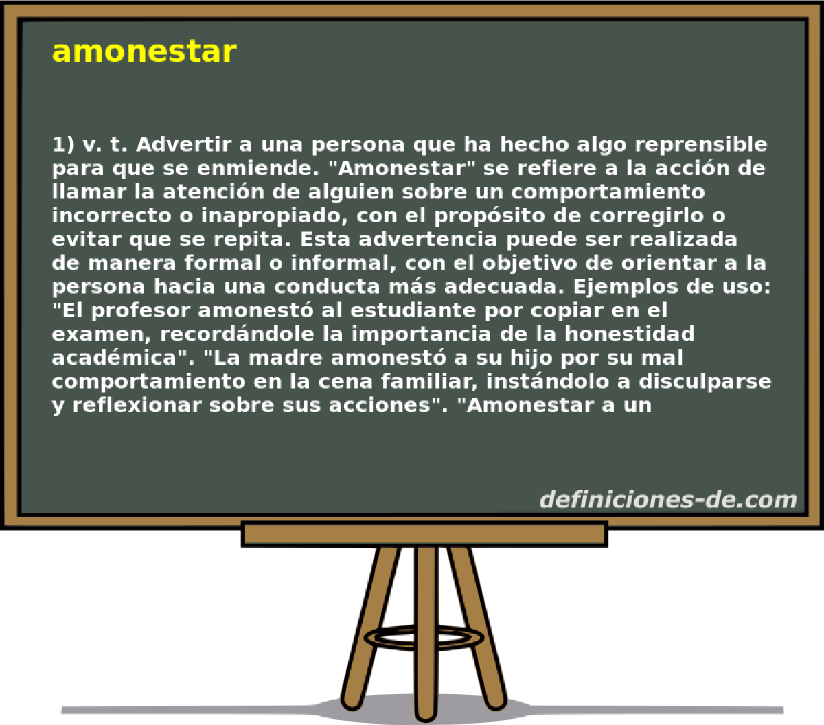 amonestar 