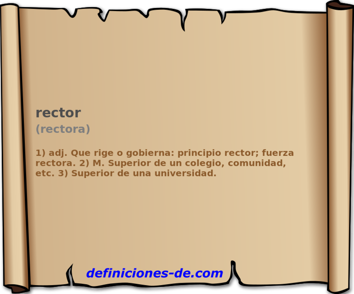 rector (rectora)