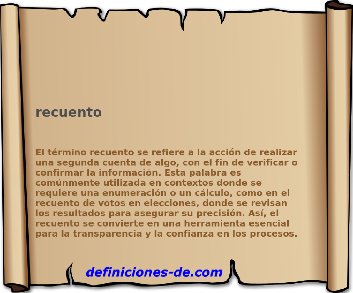 recuento 