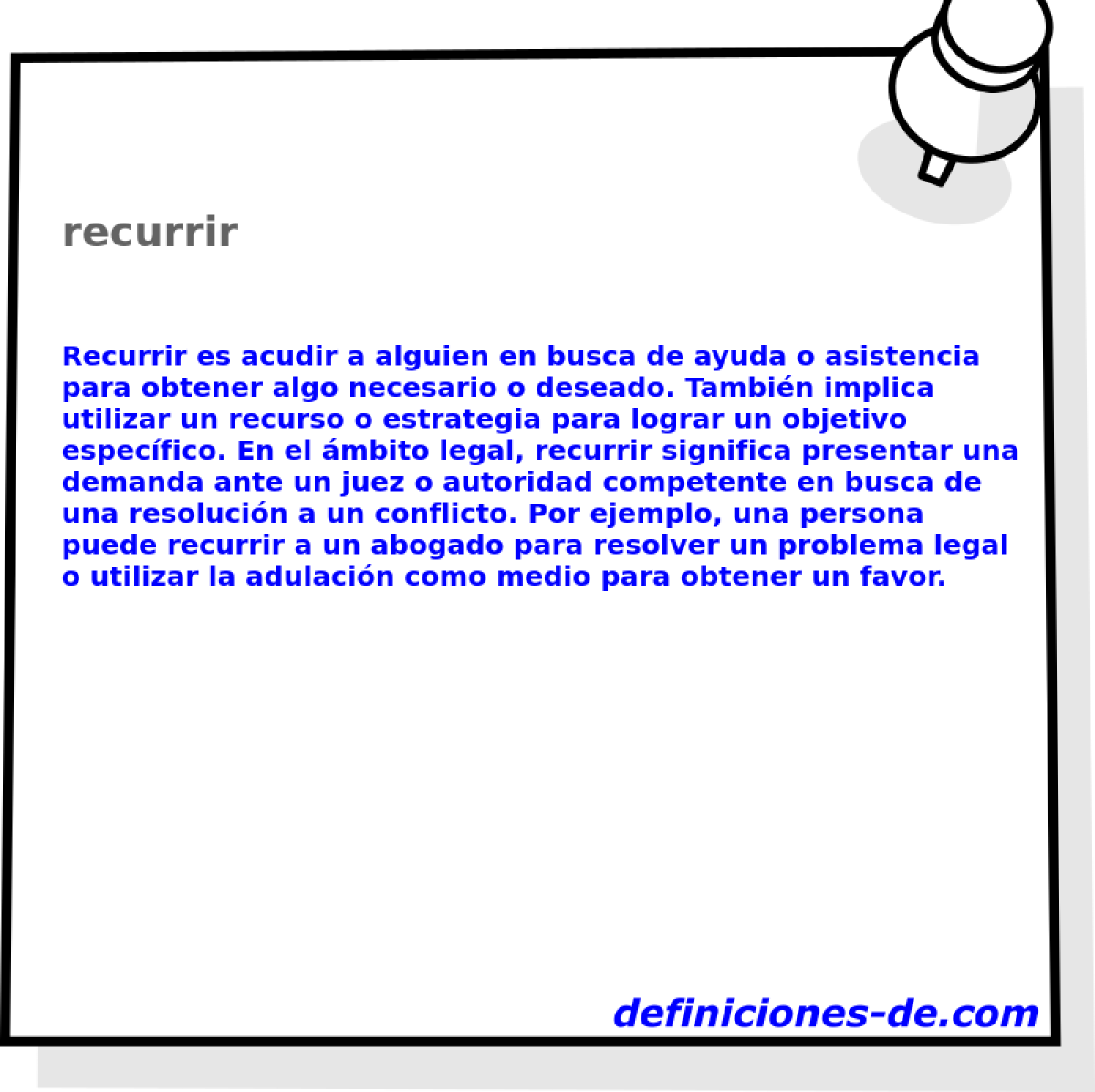 recurrir 