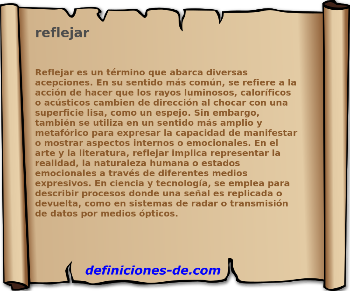 reflejar 