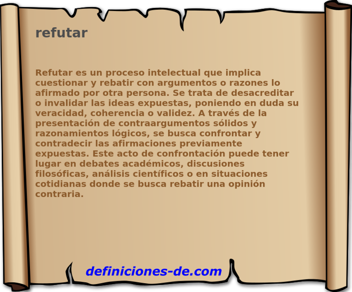 refutar 