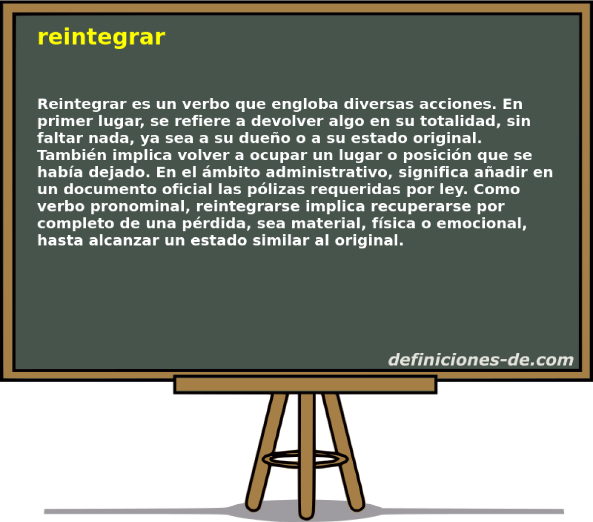 reintegrar 