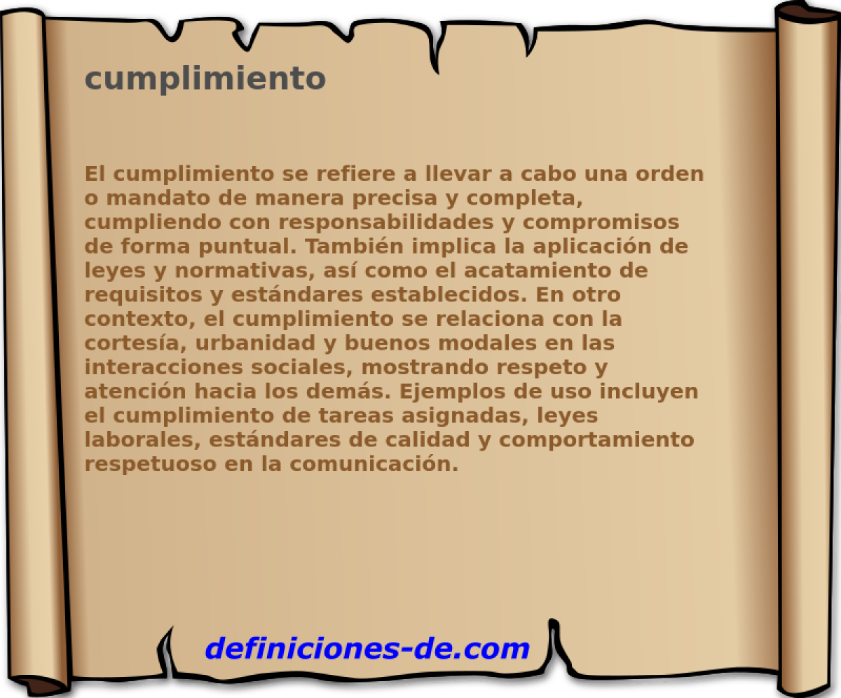 cumplimiento 