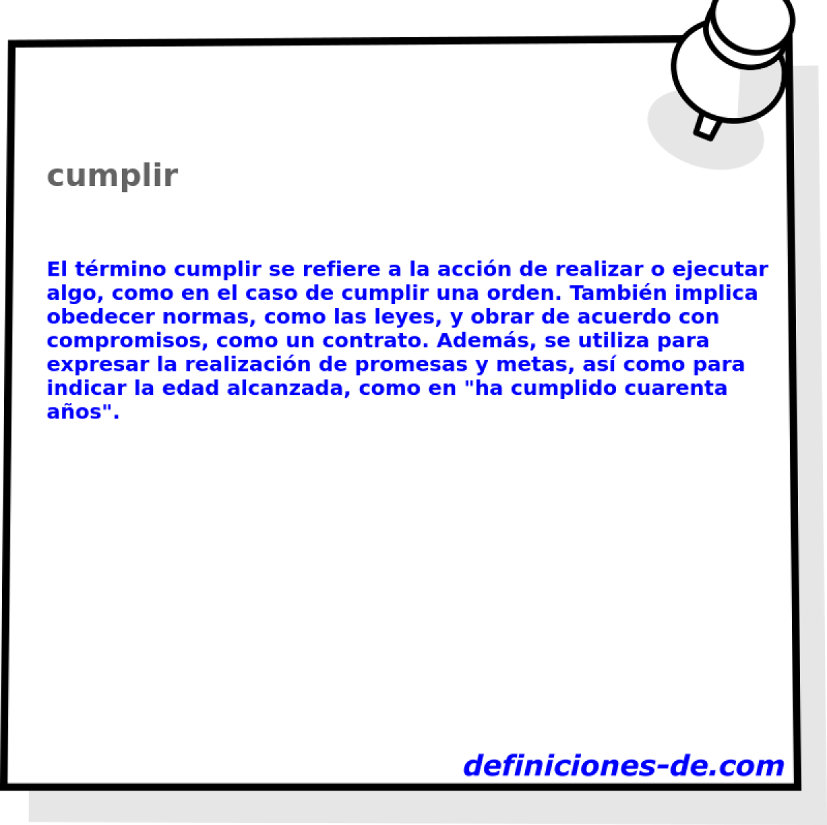 cumplir 