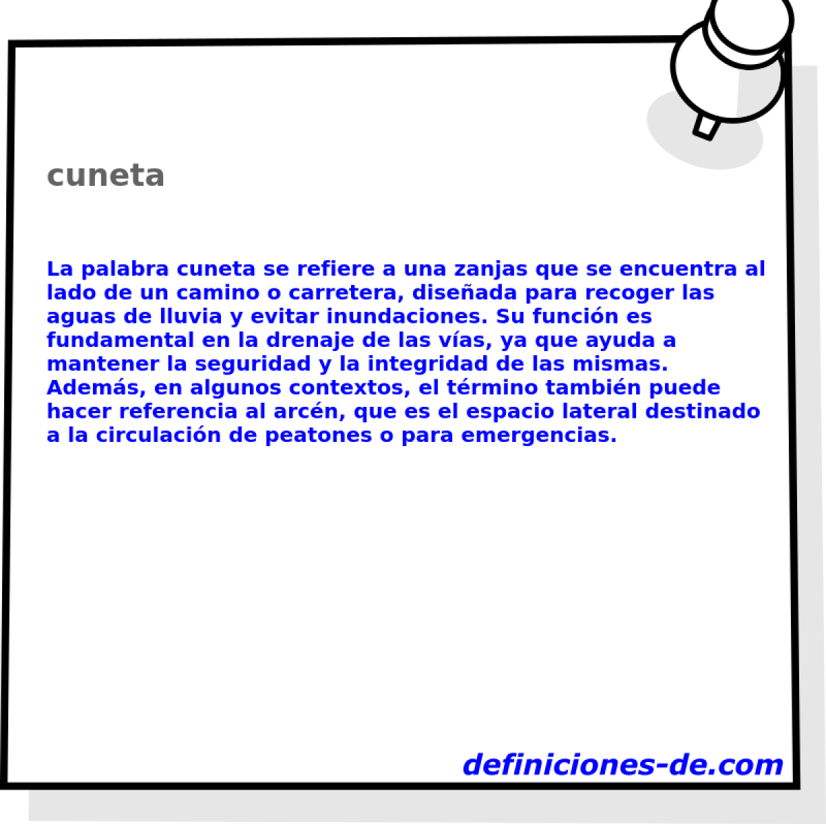 cuneta 