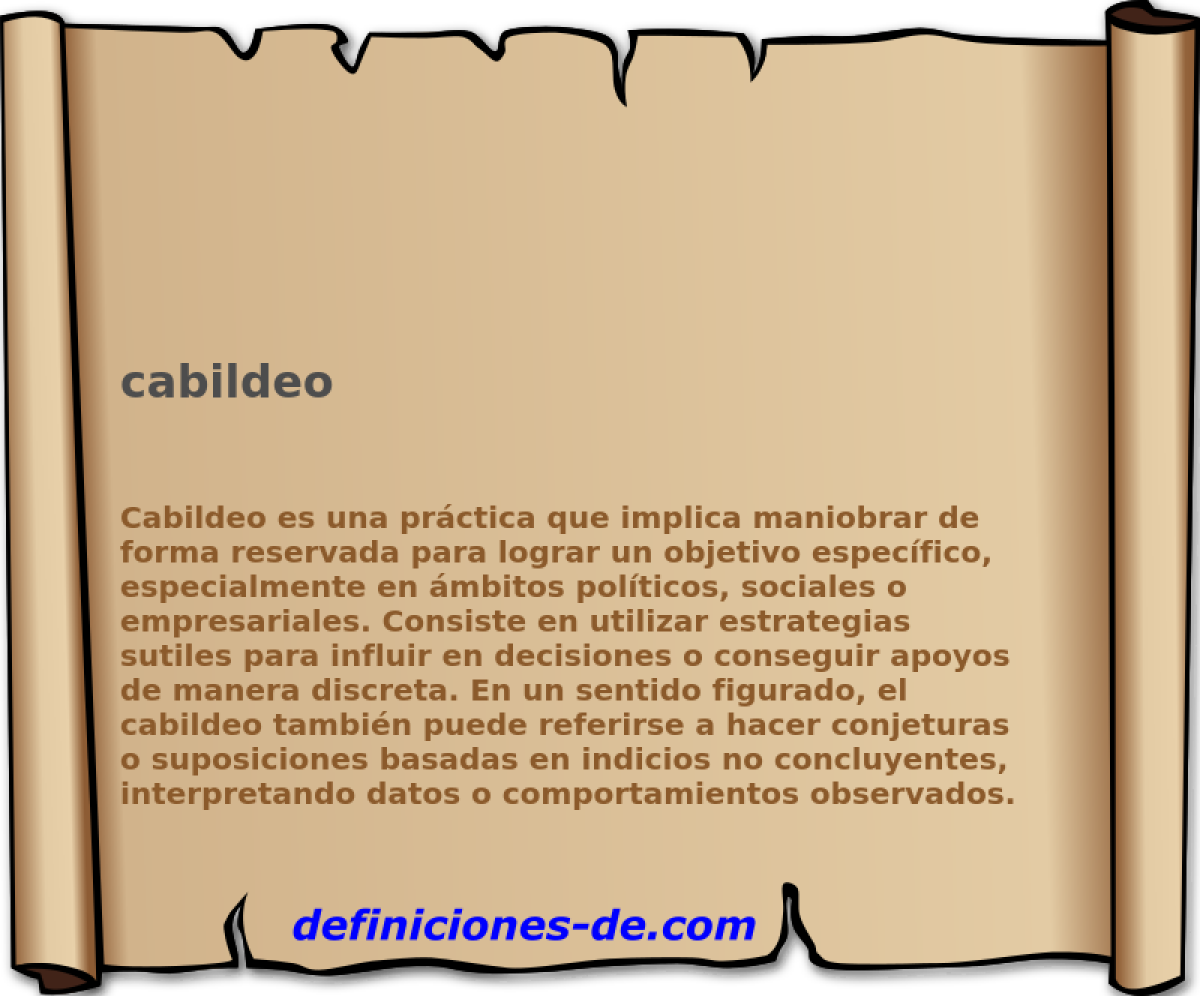 cabildeo 