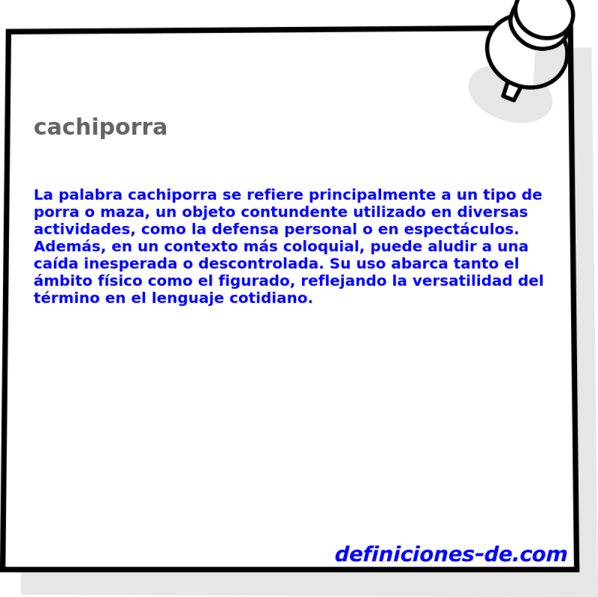 cachiporra 