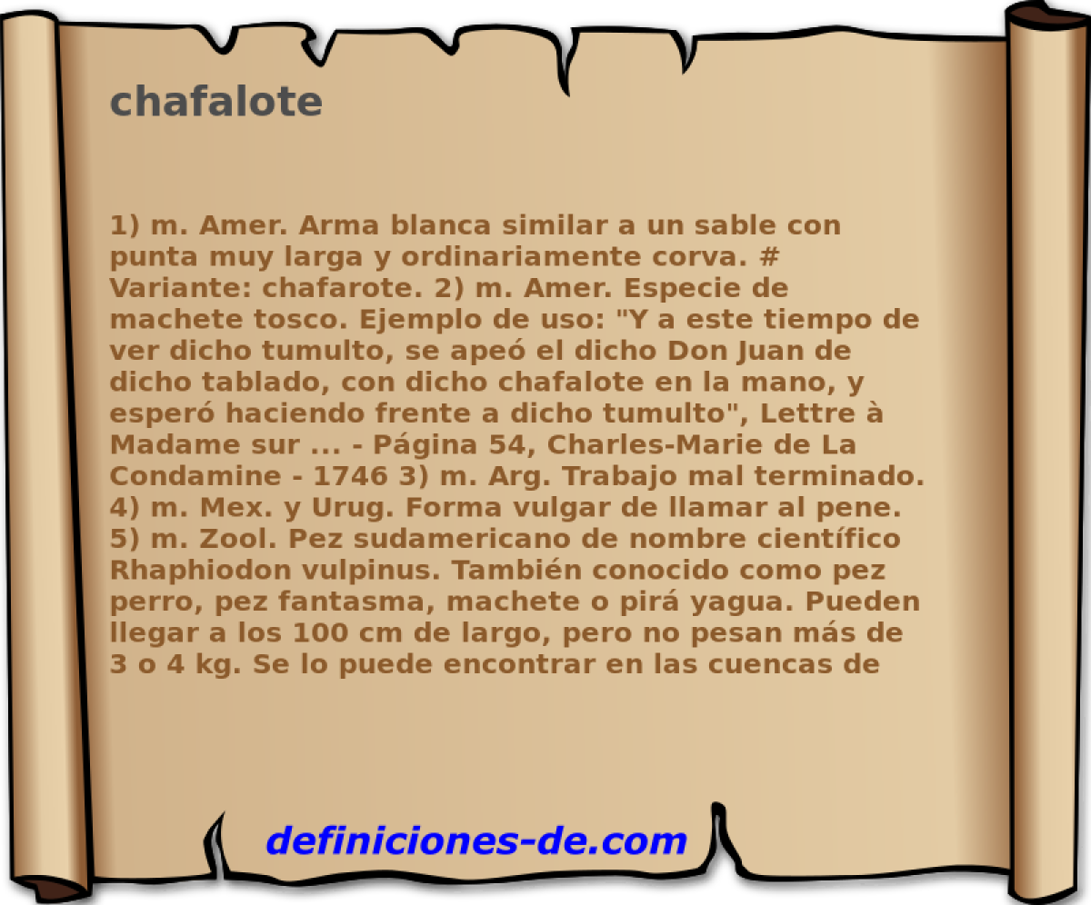 chafalote 