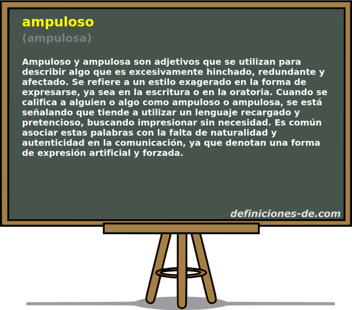 ampuloso (ampulosa)