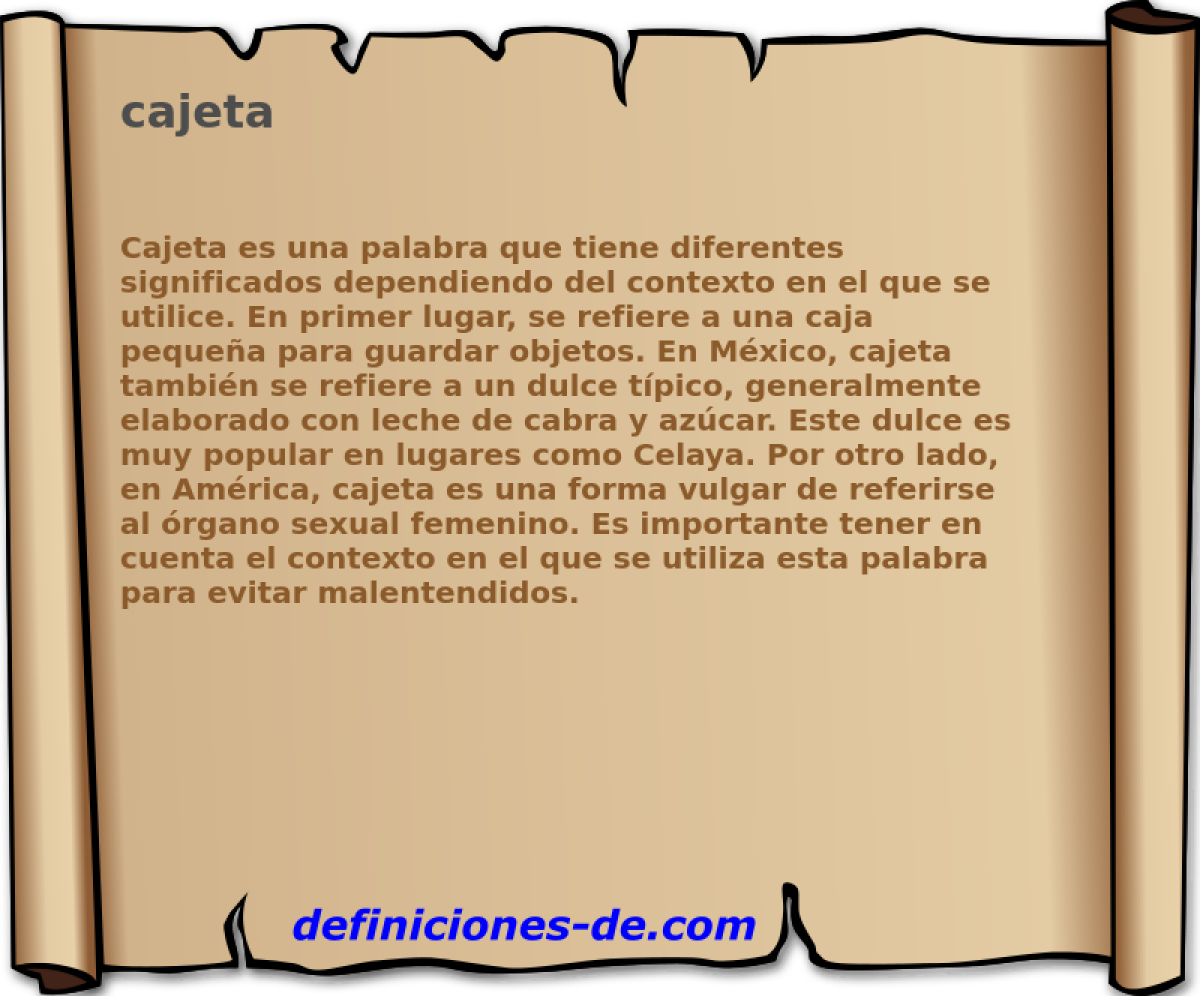 cajeta 