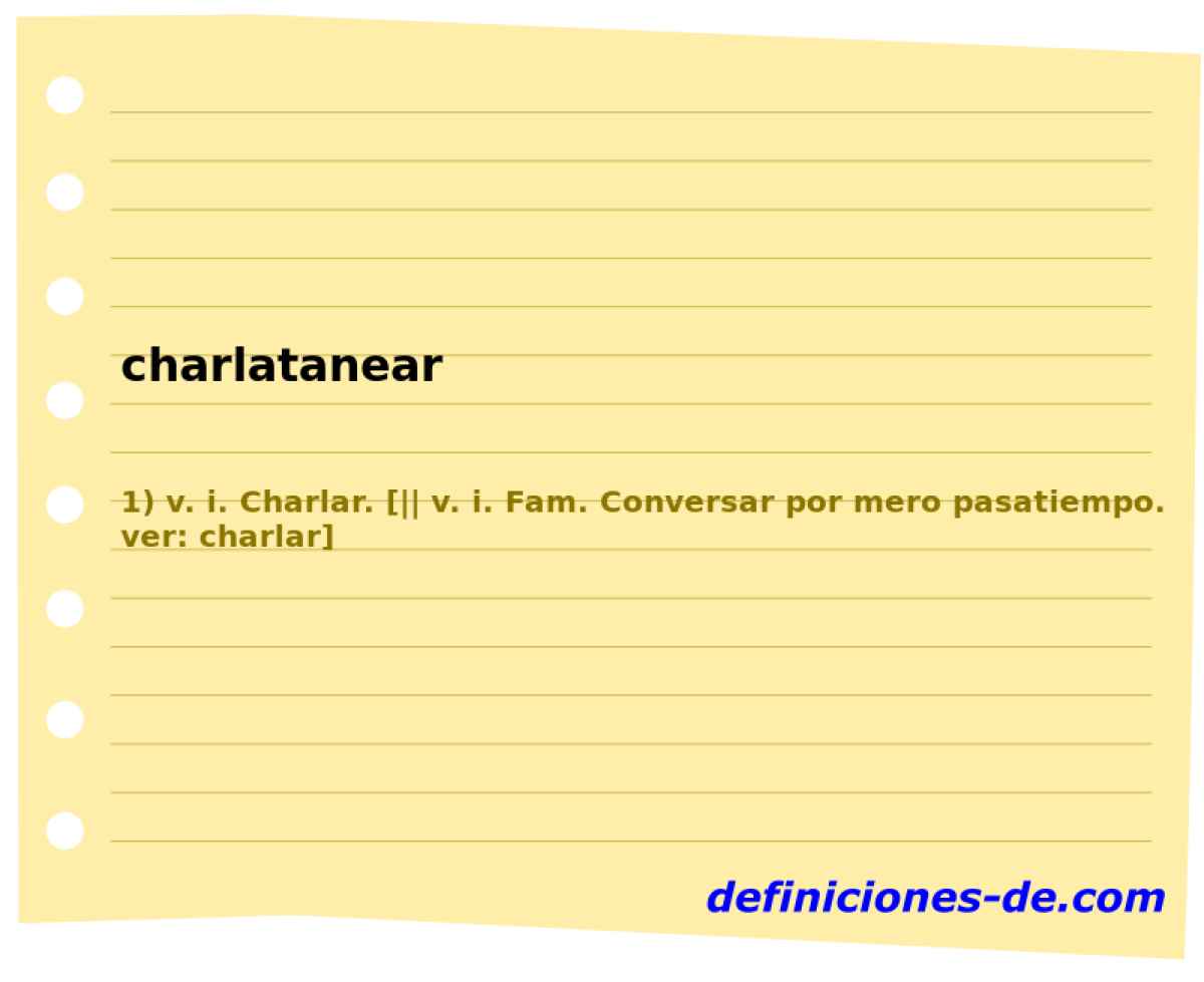 charlatanear 