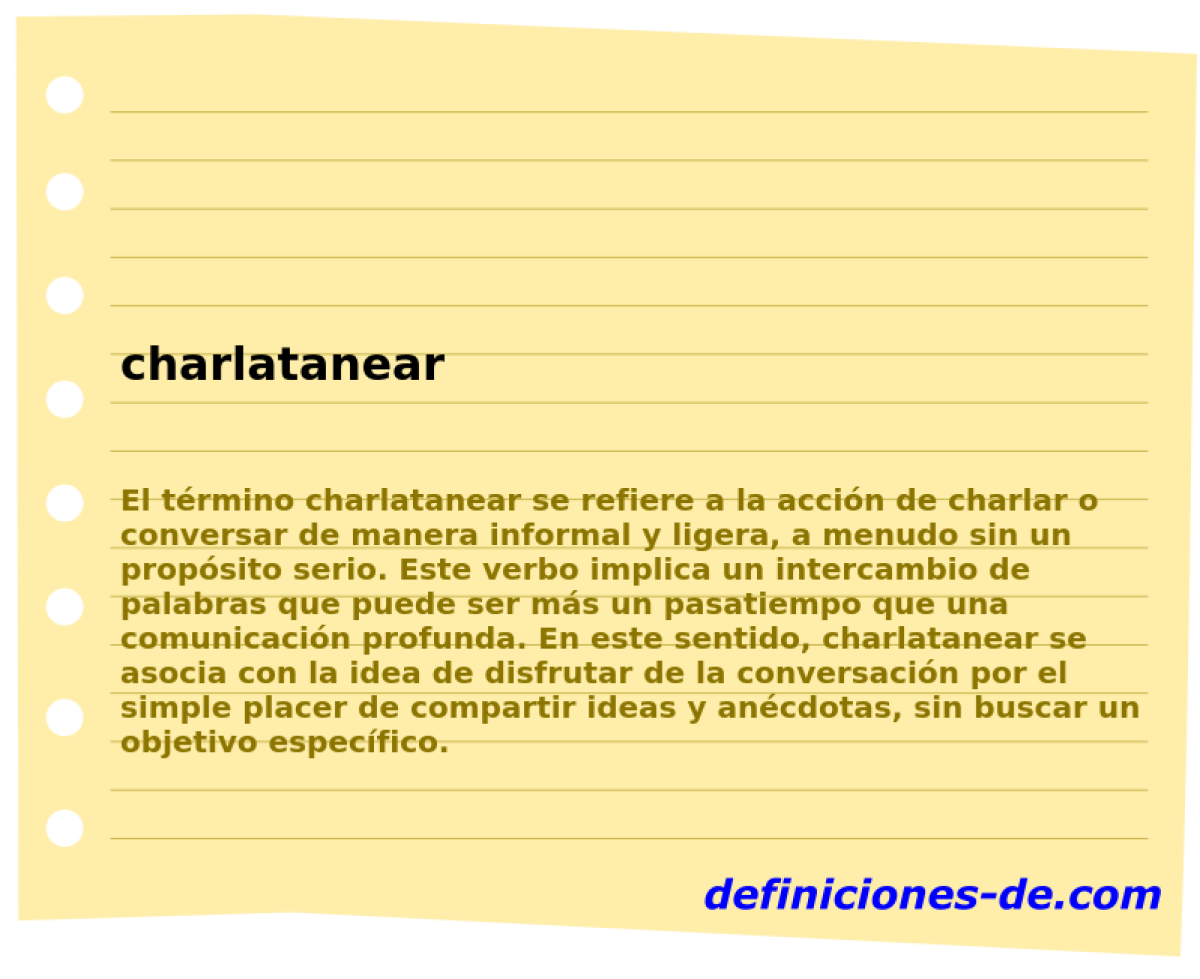 charlatanear 