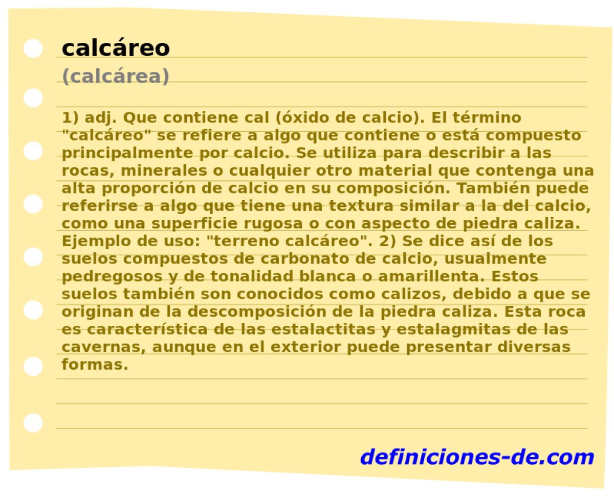 calcreo (calcrea)