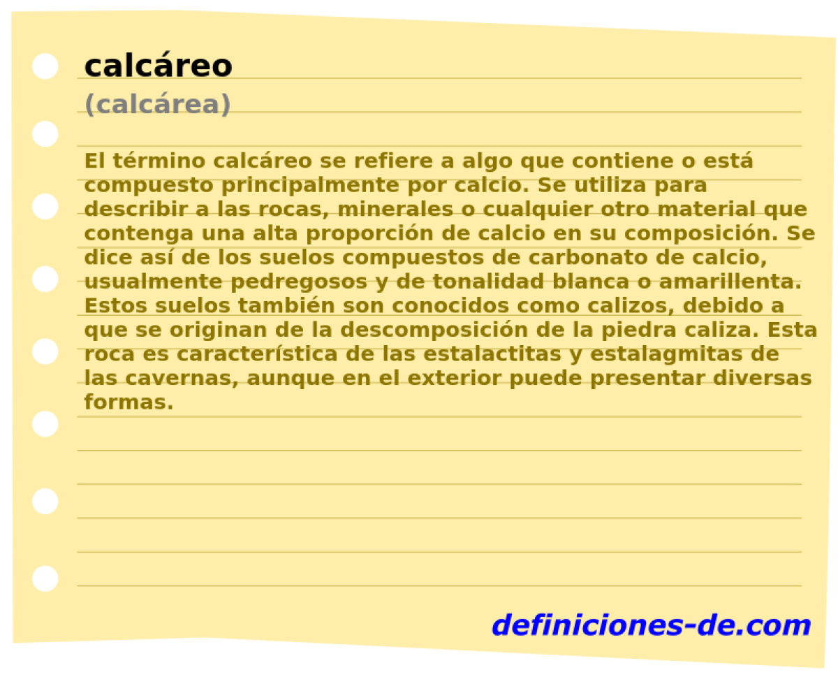 calcreo (calcrea)