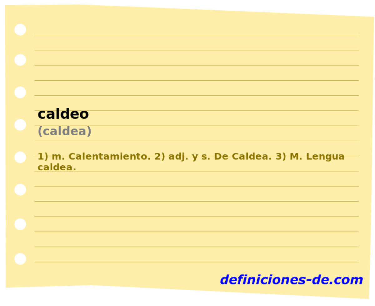 caldeo (caldea)
