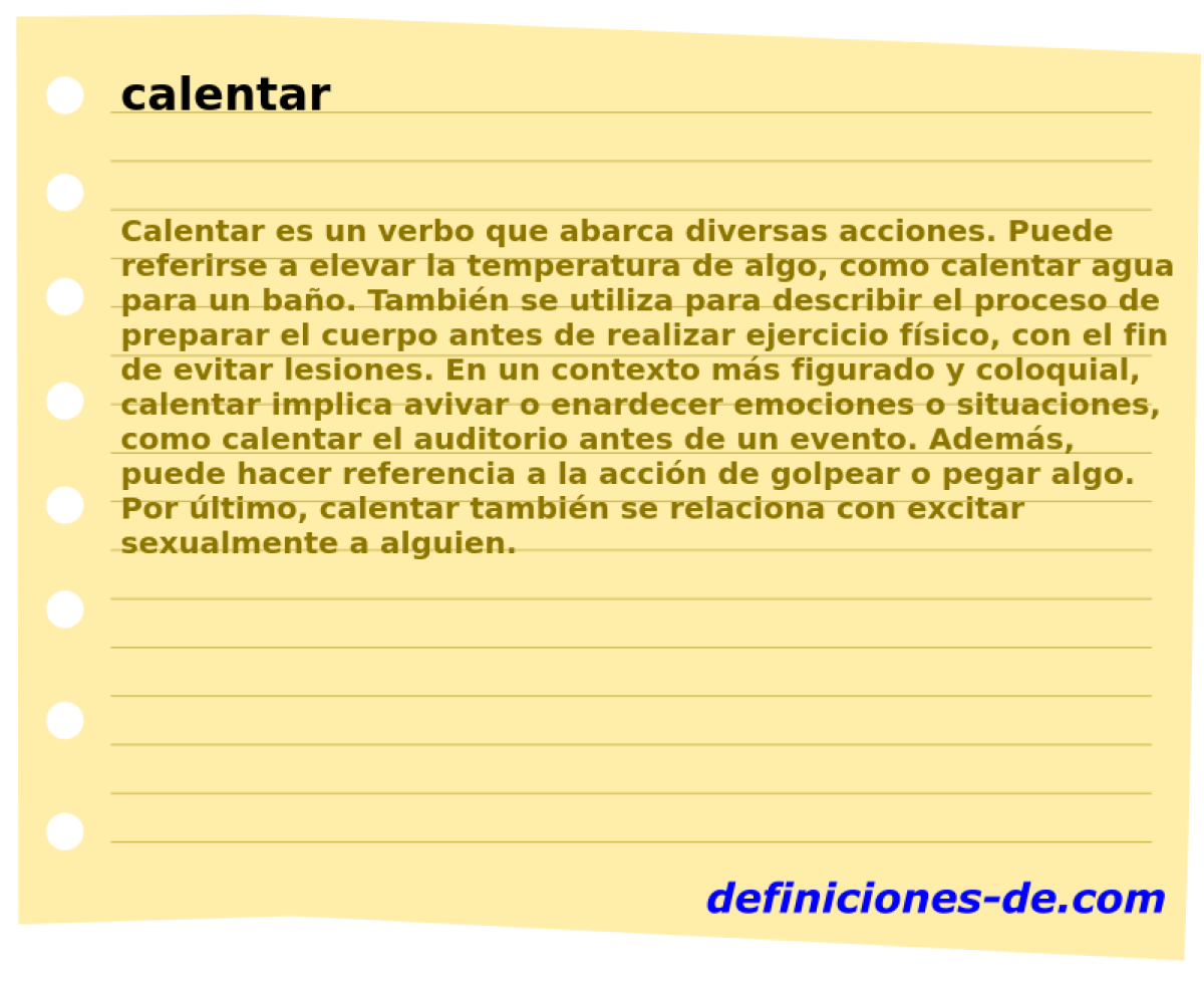 calentar 