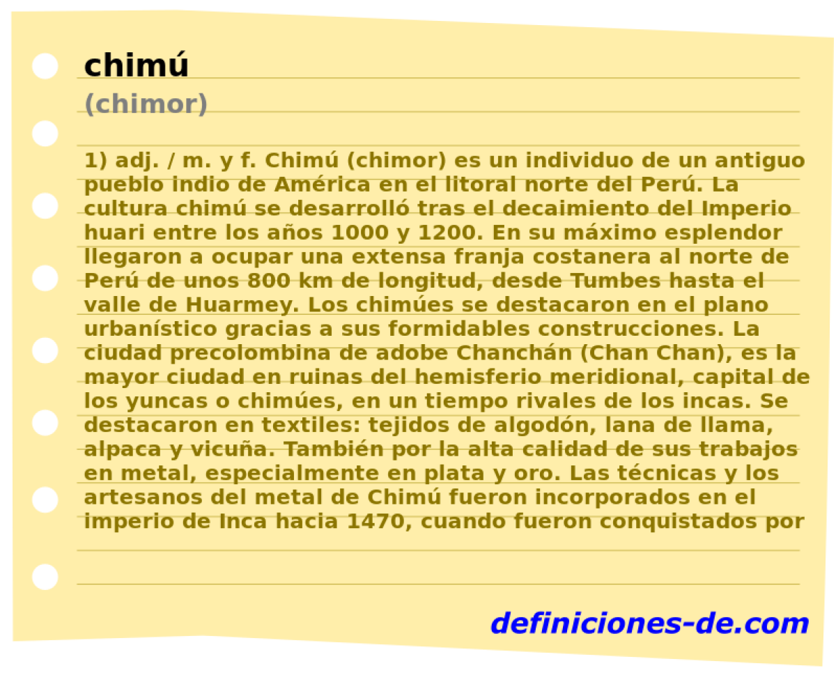 chim (chimor)